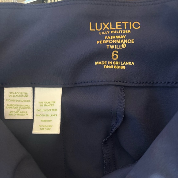Lilly Pulitzer Navy Corso pants size 6 in excellent condition - Picture 3 of 4